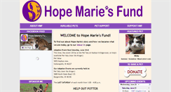 Desktop Screenshot of hopemariesfund.org